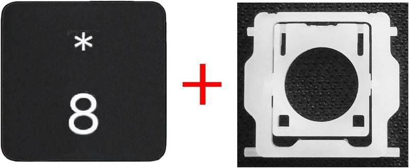 GRMTRV Replacement Individual Key Cap Hinge for MacBook Air 13'' 15'' M3 M4 A3113 A3114 A3240 A3241, 14'' 16'' Pro/Max M4 A3185 A3186 A3401 A3112 A3403 2024-2025 (8) - Image 4